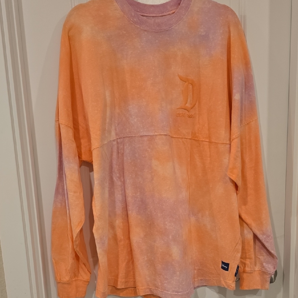 NWT Disney Orange and Purple Tie-Dye Sweatshirt